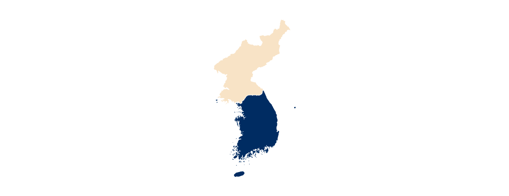 Map of South Korea