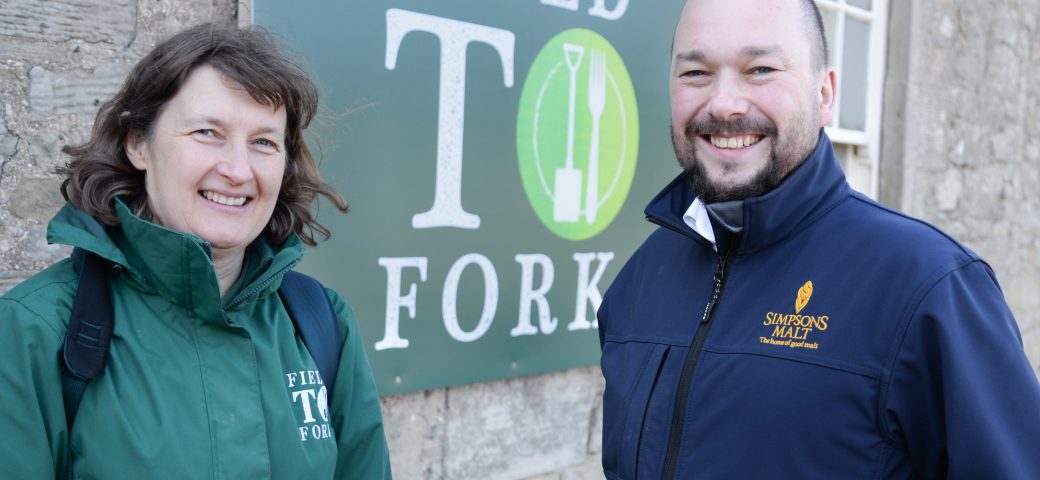 Richard Simpson with member of Field to Fork